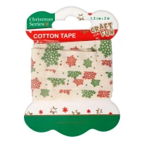 1. Craft With Fun Ozdoba Dekoracyjna Taśma Świąteczna Śnieżynka 412809